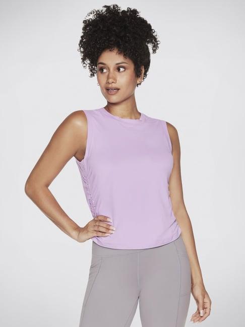 skechers purple regular fit tank top