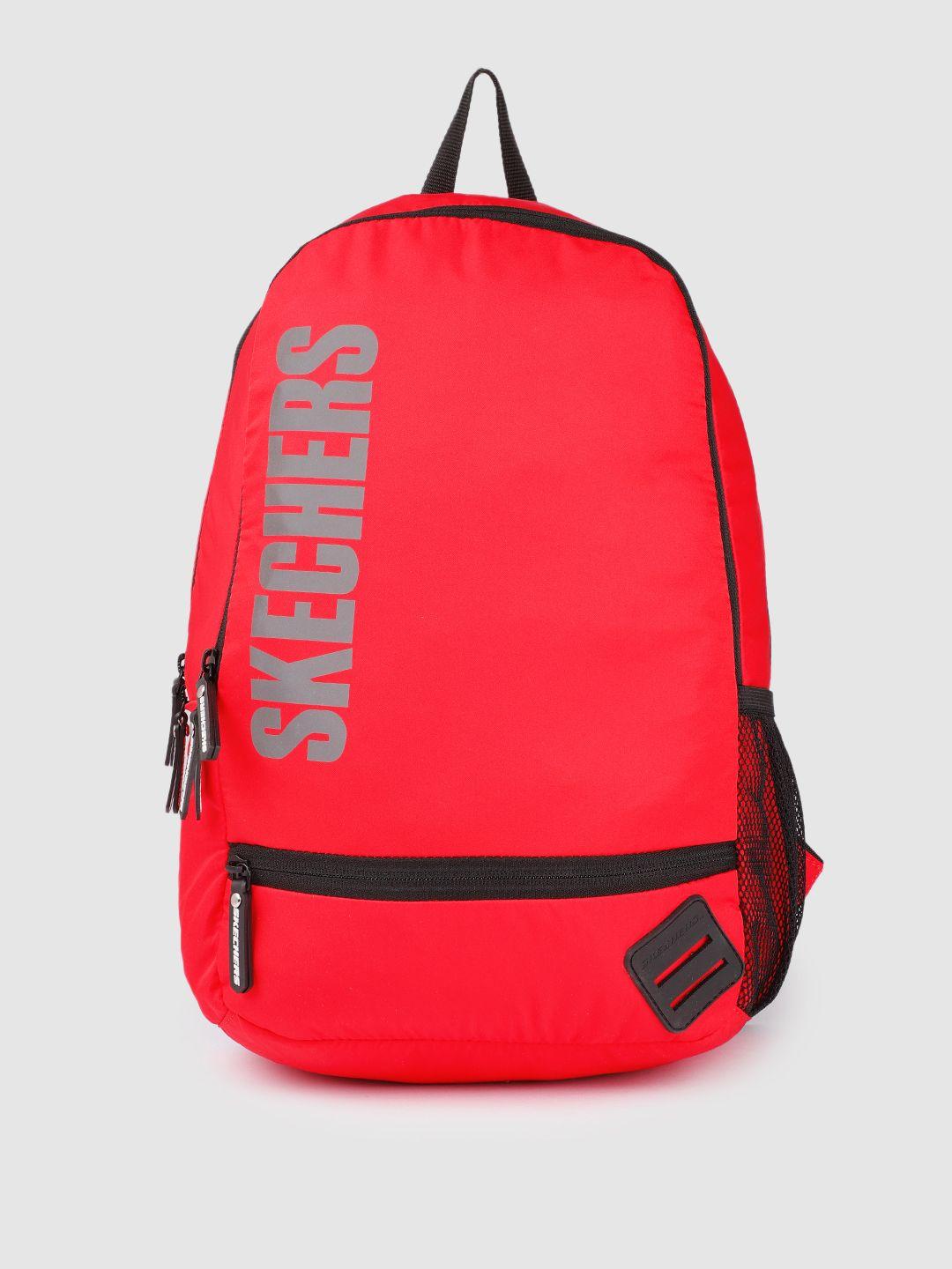 skechers unisex brand logo printed laptop backpack