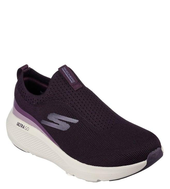 skechers women's go run elevate hot streak series purple sneakers