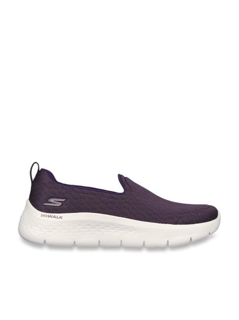 skechers women's go walk flex - ocean wind plum walking shoes