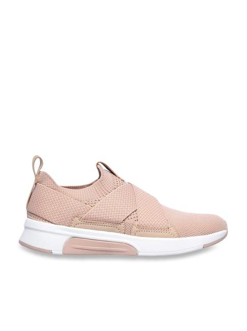 skechers women's modern jogger nude pink casual shoes