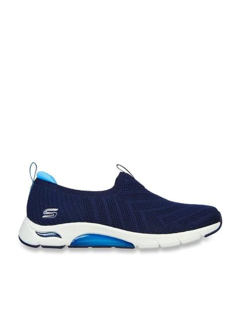 skechers women's skech air arch fit top pick navy sneakers