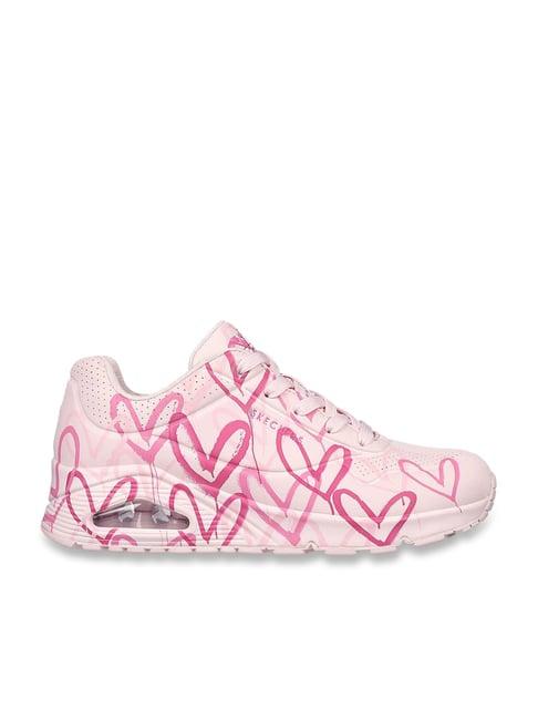 skechers women's street pink sneakers