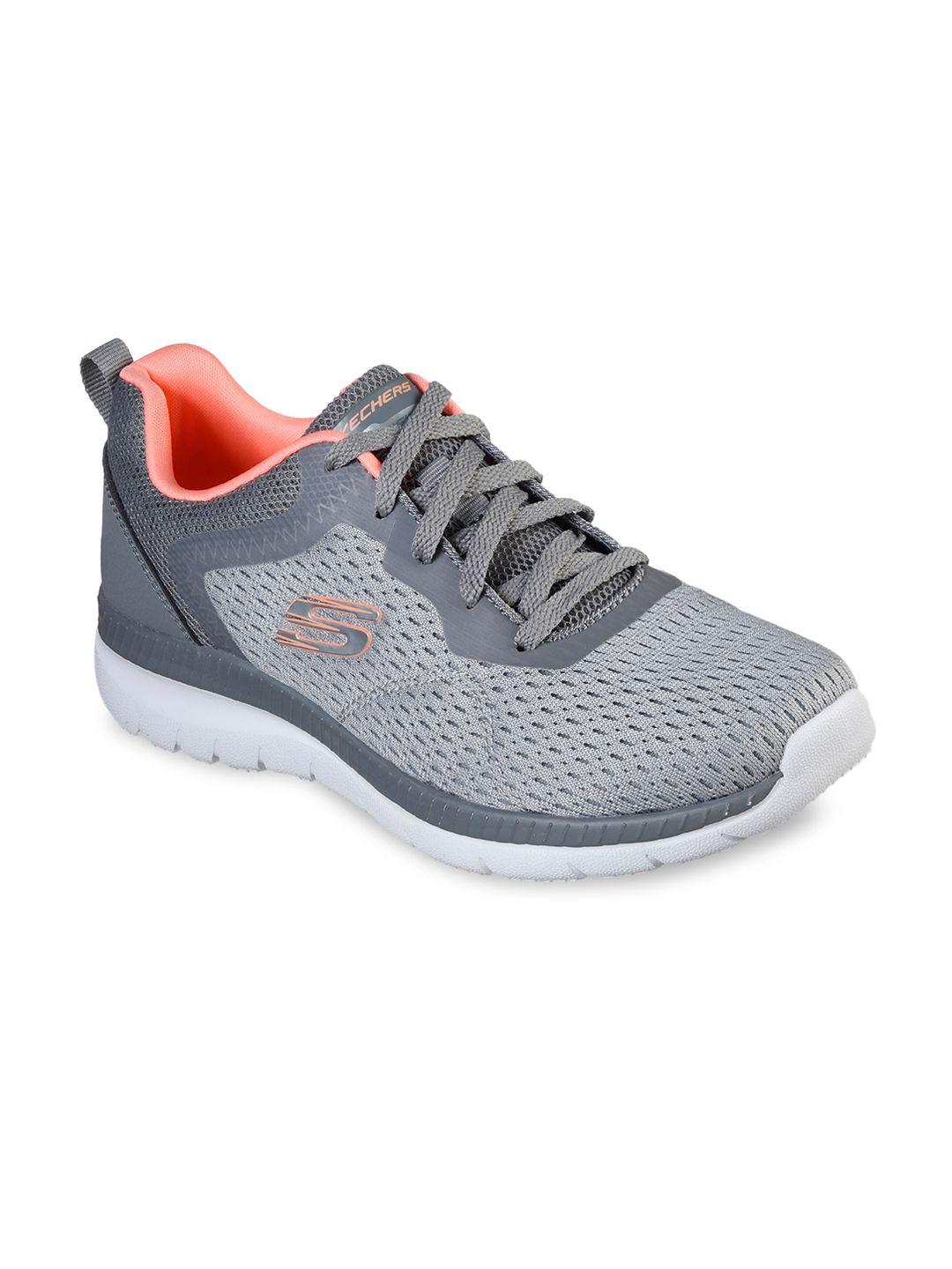 skechers women grey bountiful - quick path casual shoes