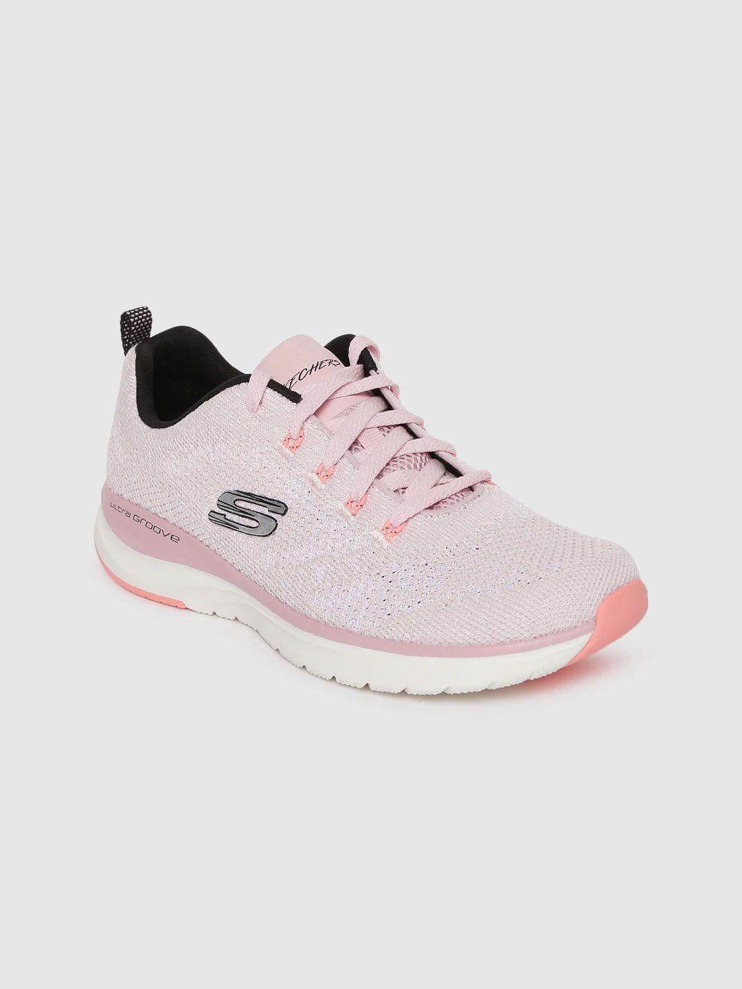 skechers women pink ultra groove sneakers