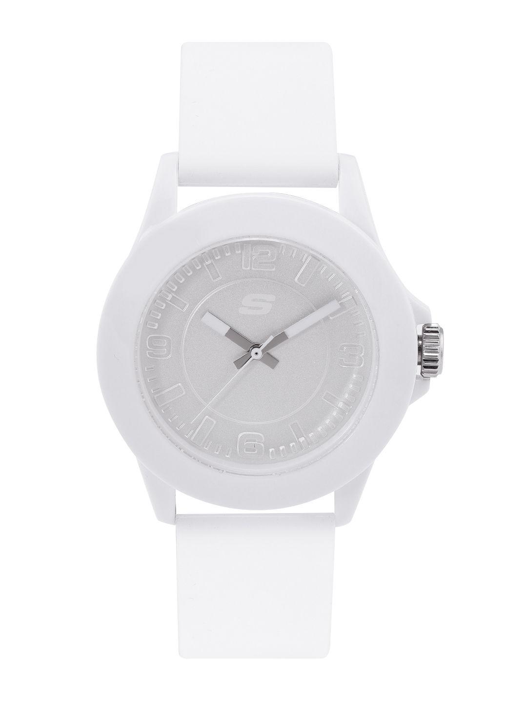 skechers women white the rosencrans analogue watch sr6023