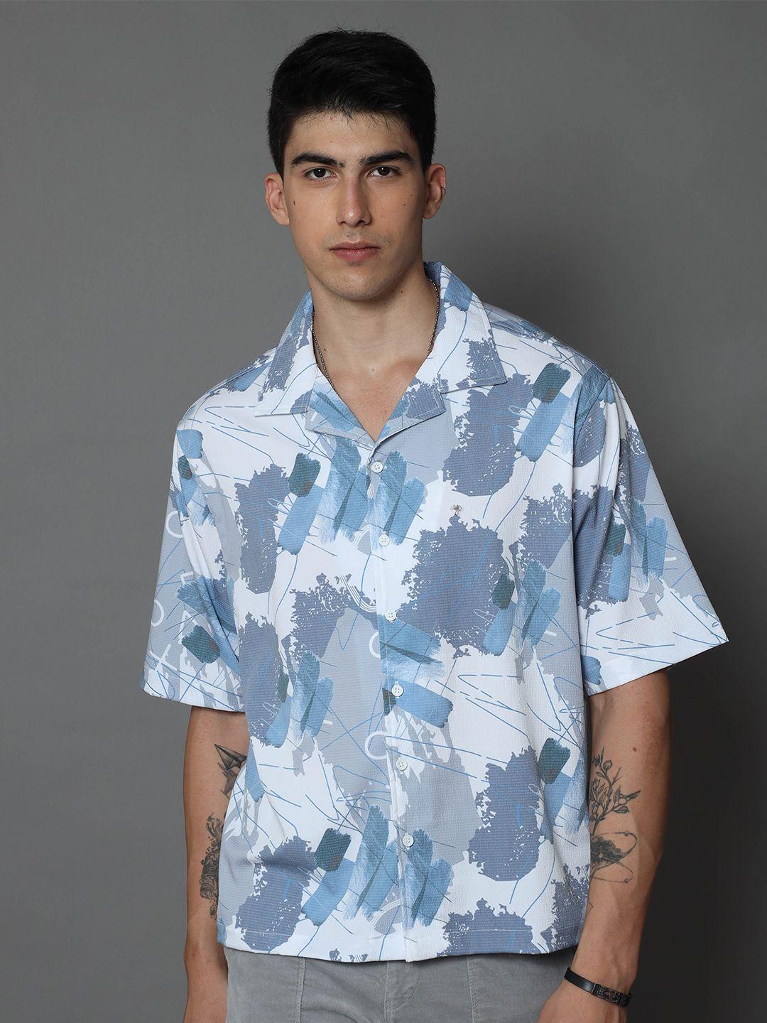 skewdeck private limited men comfort opaque printed casual shirt