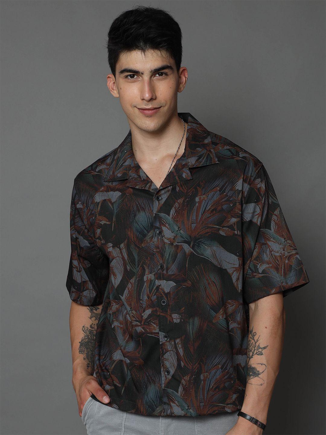 skewdeck private limited men comfort opaque printed casual shirt