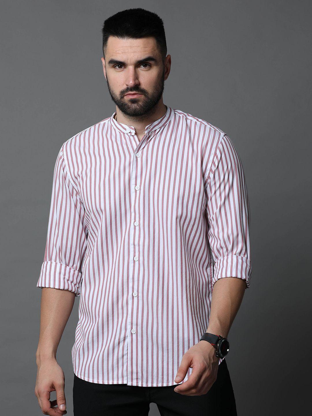 skewdeck private limited men comfort opaque striped casual shirt