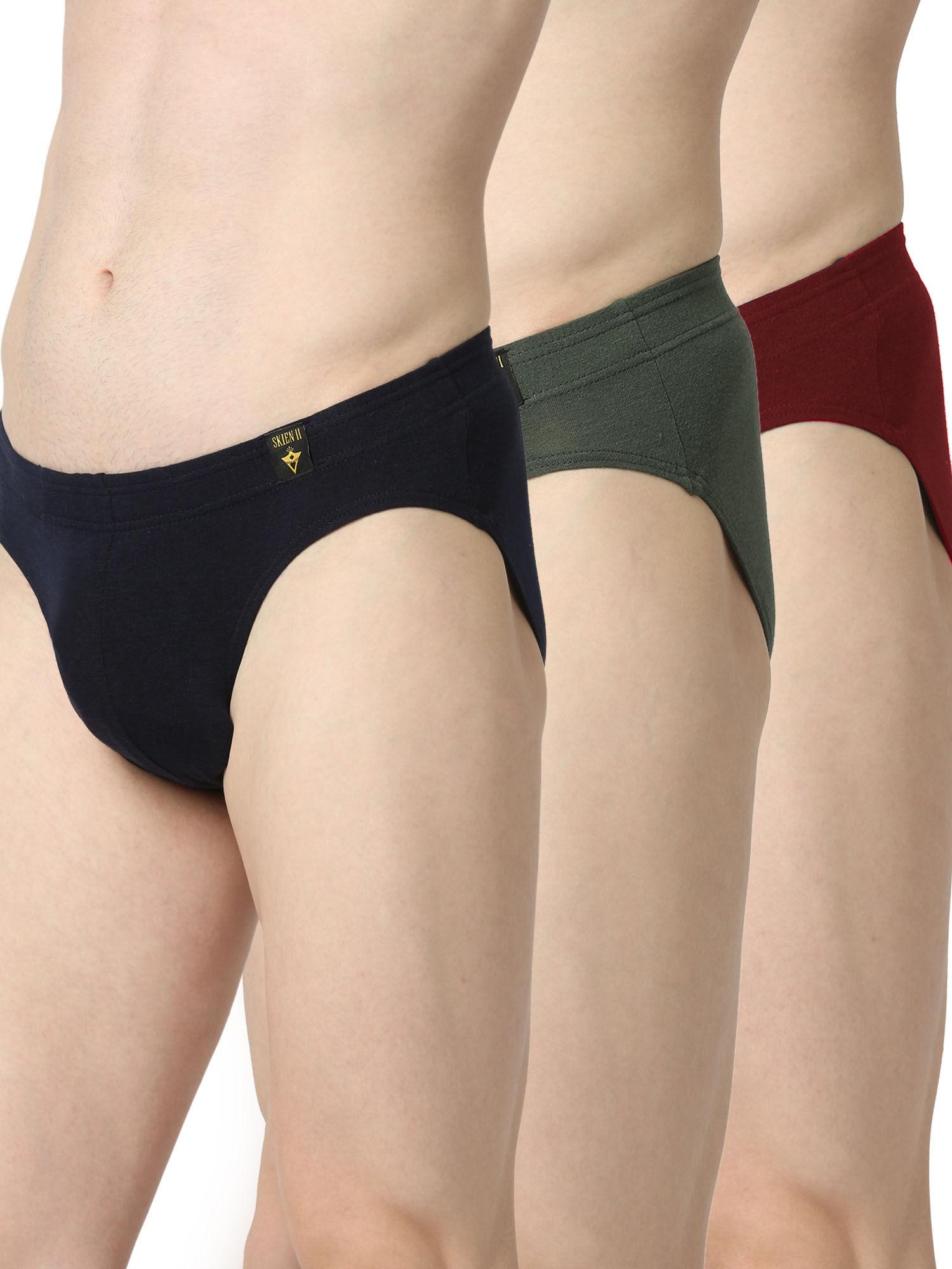 skien ii men briefs assorted (pack of 3)