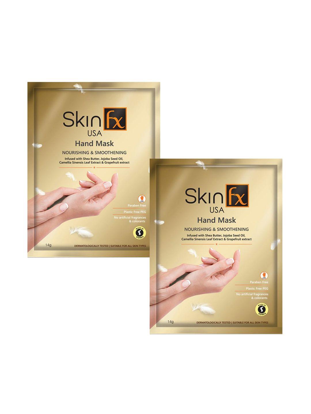 skin fx set of 2 nourishment and smoothening hand masks