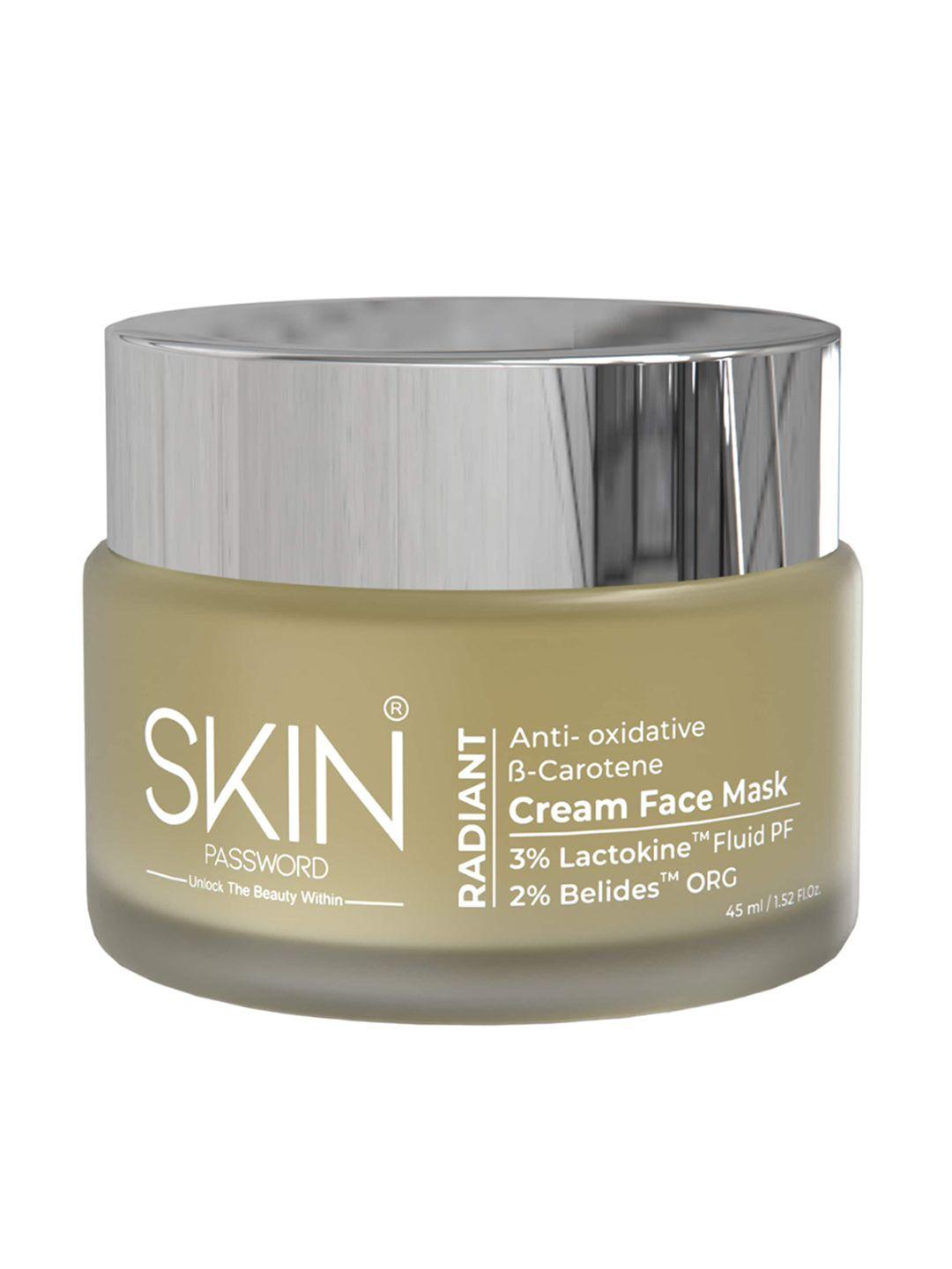 skin password radiant anti oxidative cream face mask - 45ml