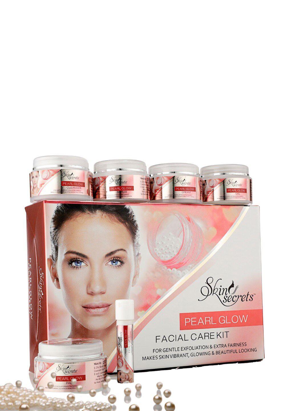 skin secrets 6 step pearl glow facial kit for preventing acne & breakouts - 310g