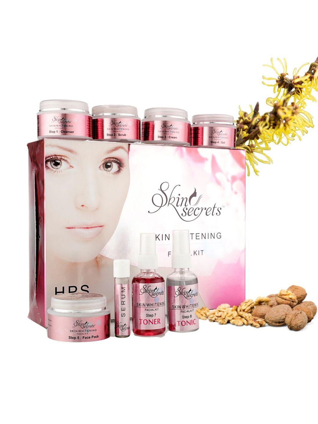 skin secrets 8 step skin whitening facial kit to provide radiance & even skin tone - 410g