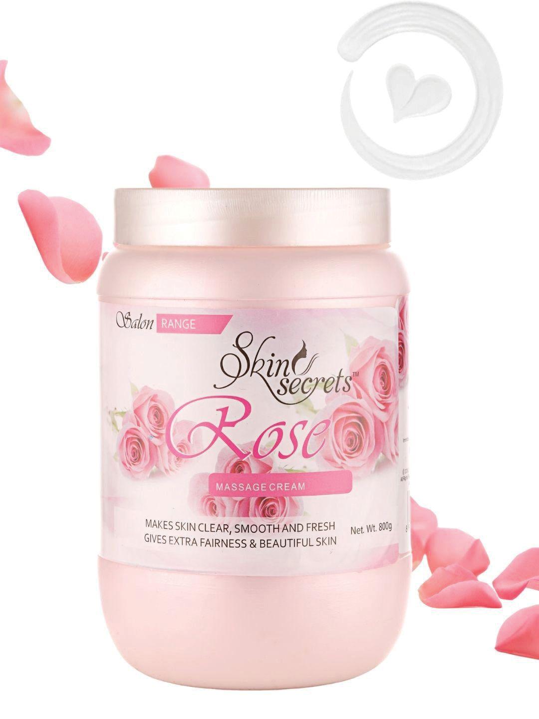 skin secrets cruelty free & non toxic rose massage cream for clear & smooth skin - 800 g