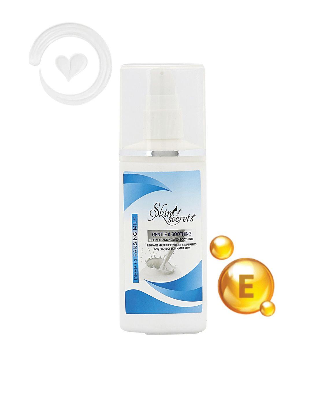 skin secrets gentle & soothing deep cleansing milk to remove makeup & impurities - 120ml