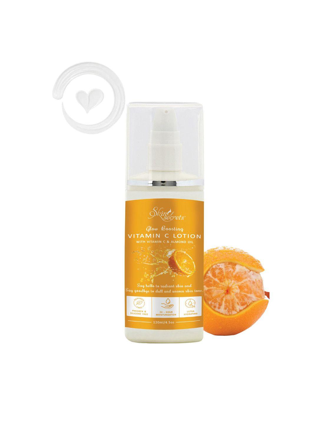 skin secrets glow boosting vitamin c body lotion with almond oil - 120 ml