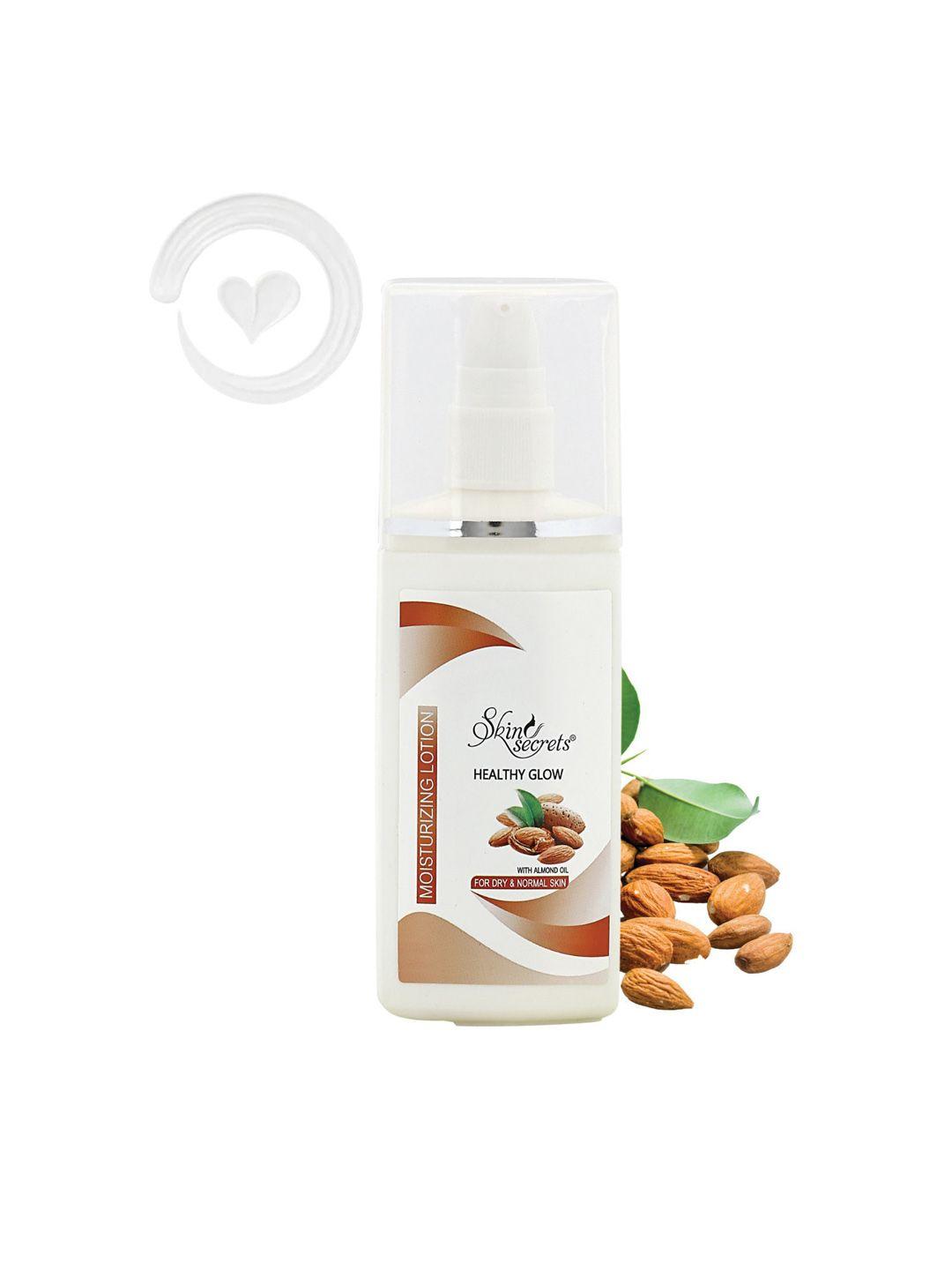 skin secrets healthy glow moisturizing body lotion with almond oil - 120 ml