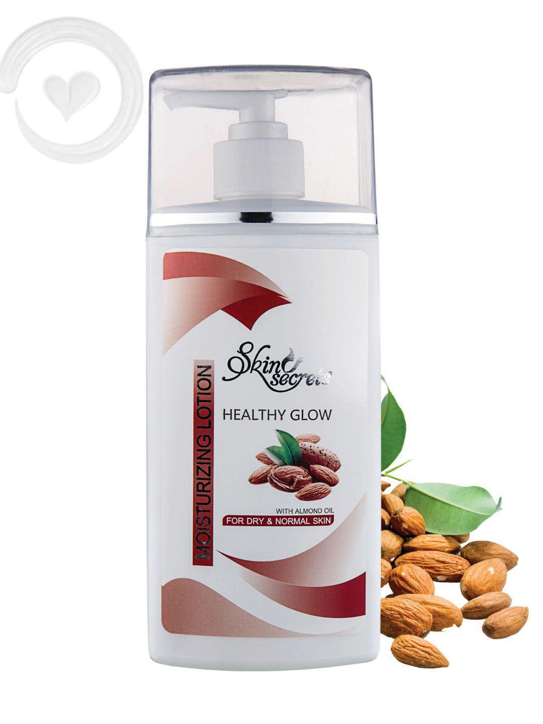 skin secrets healthy glow moisturizing body lotion with almond oil - 500 ml