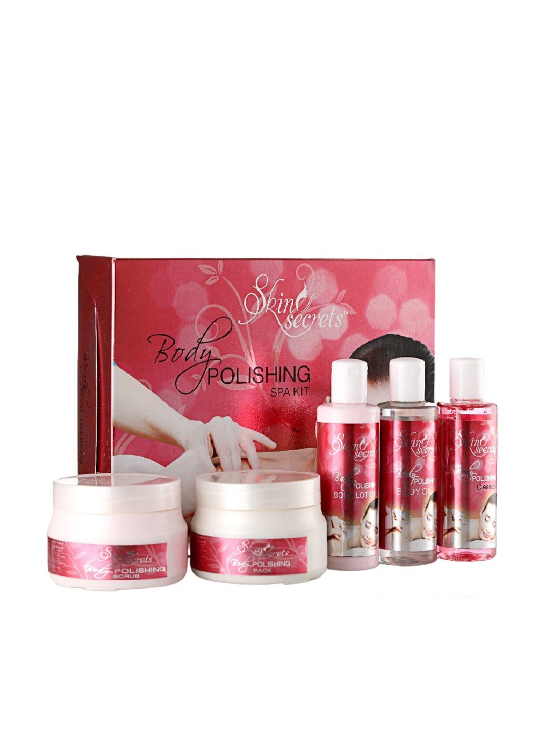 skin secrets set of 5 body polishing spa kit - 1200 g