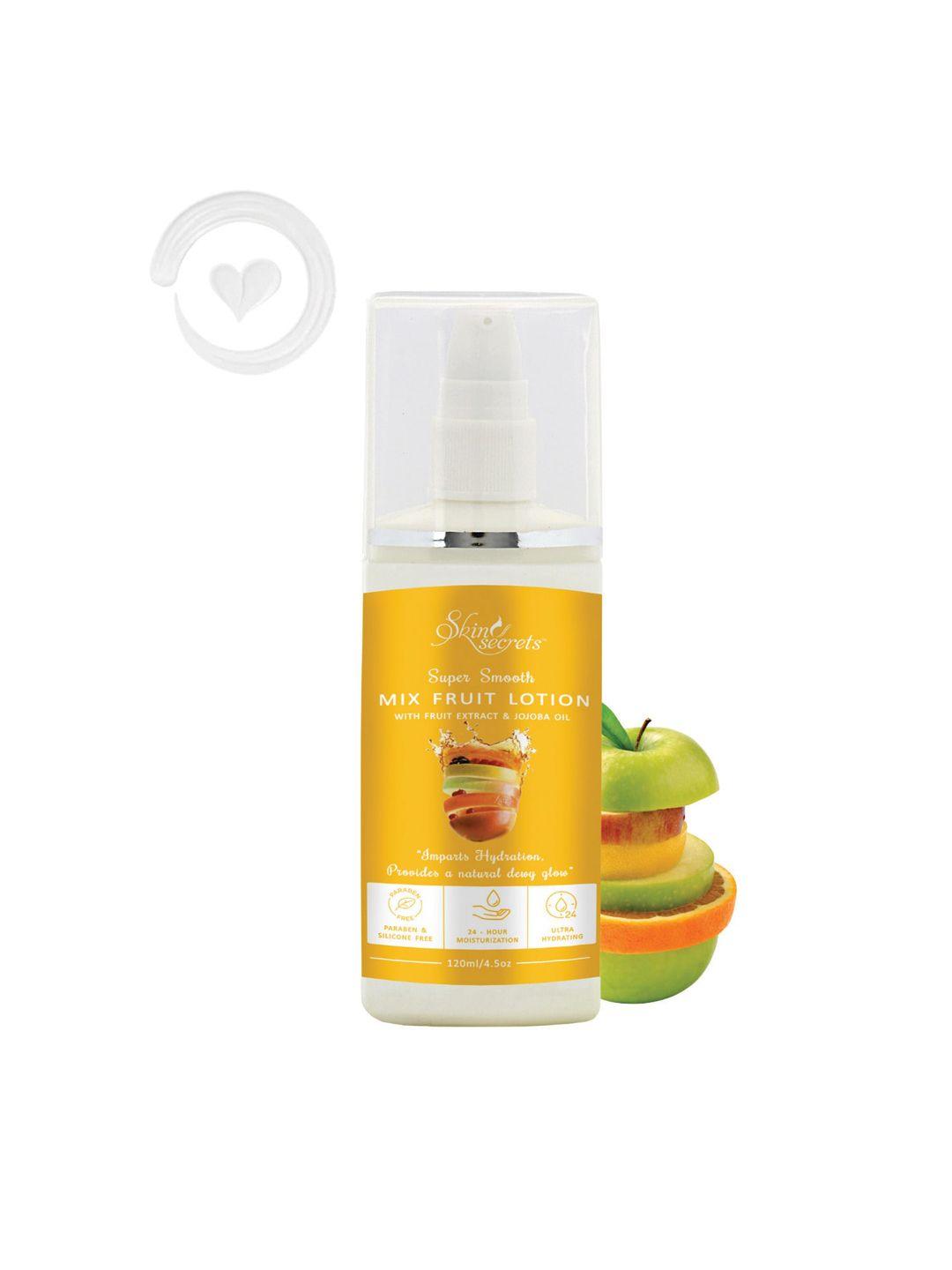 skin secrets super smooth mix fruit body lotion with fruit extract & jojoba oil - 120 ml
