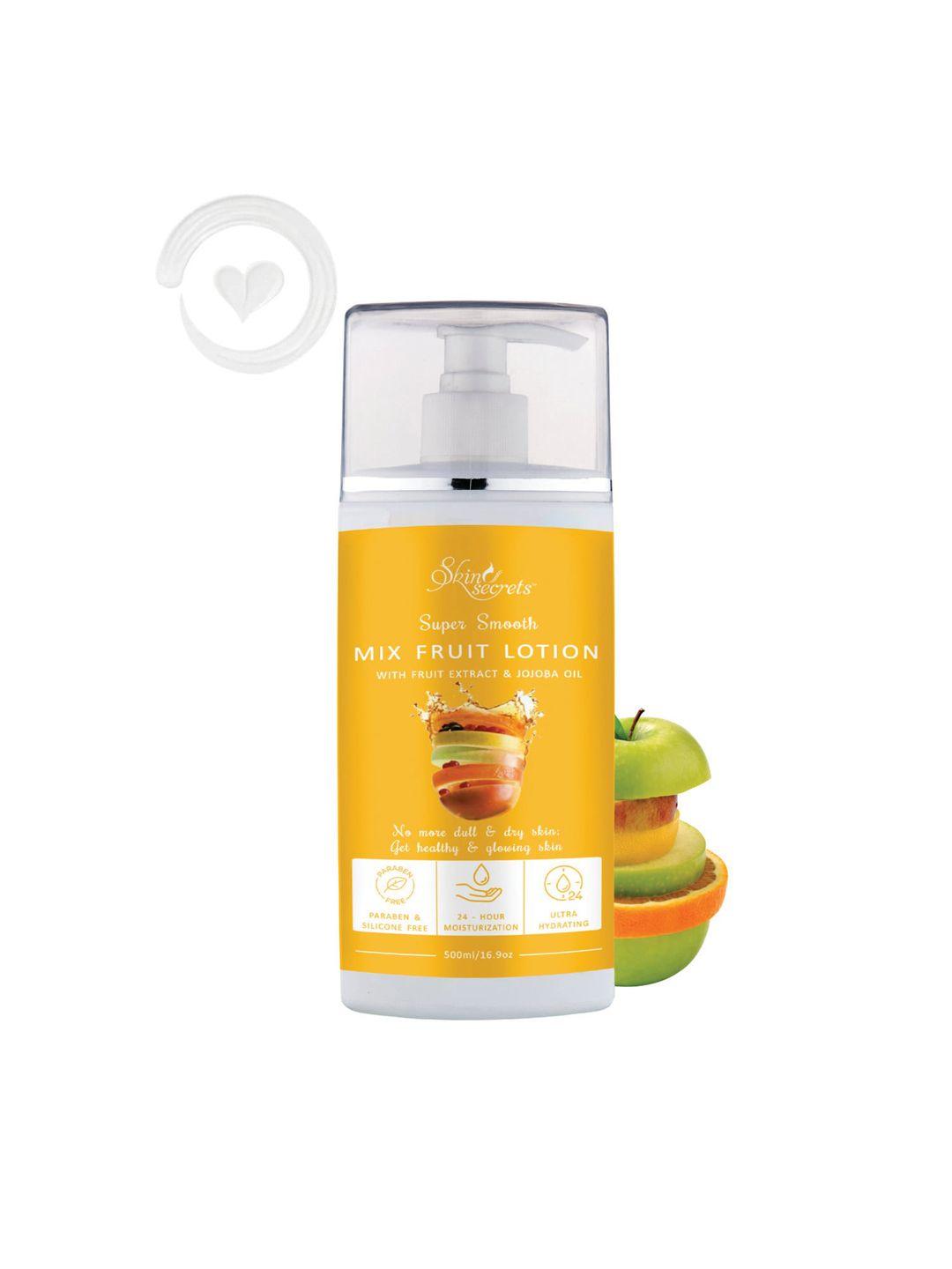 skin secrets super smooth mix fruit body lotion with fruit extract & jojoba oil - 500 ml