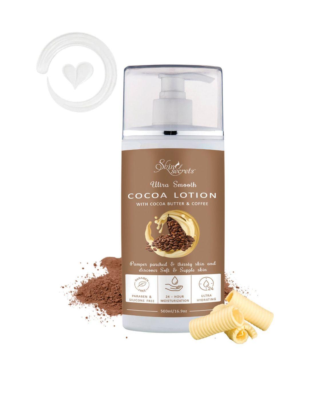 skin secrets ultra smooth cocoa body lotion with cocoa butter & coffee - 500 ml