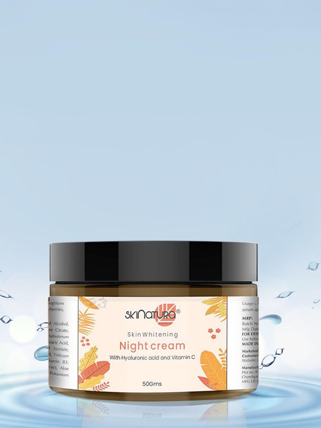 skinatura skin whitening night cream with hyaluronic acid and vitamin-c