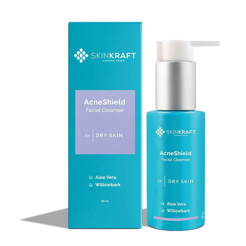 skinkraft acne face wash - dry skin - acneshield facial cleanser