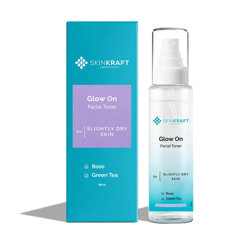 skinkraft brightening face toner - slightly dry skin - glow on facial toner