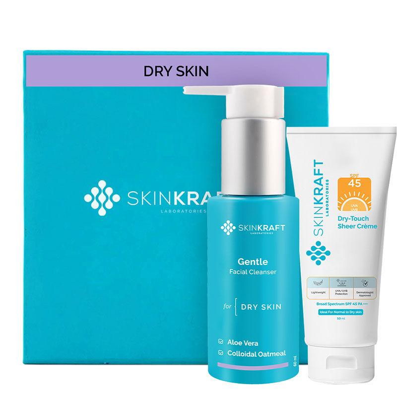 skinkraft dry skin face wash & sunscreen combo - pack of 2