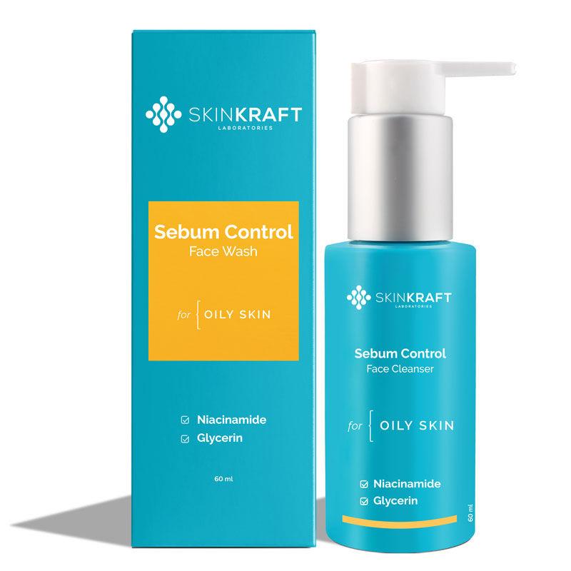 skinkraft face wash - oily skin - sebum control face cleanser