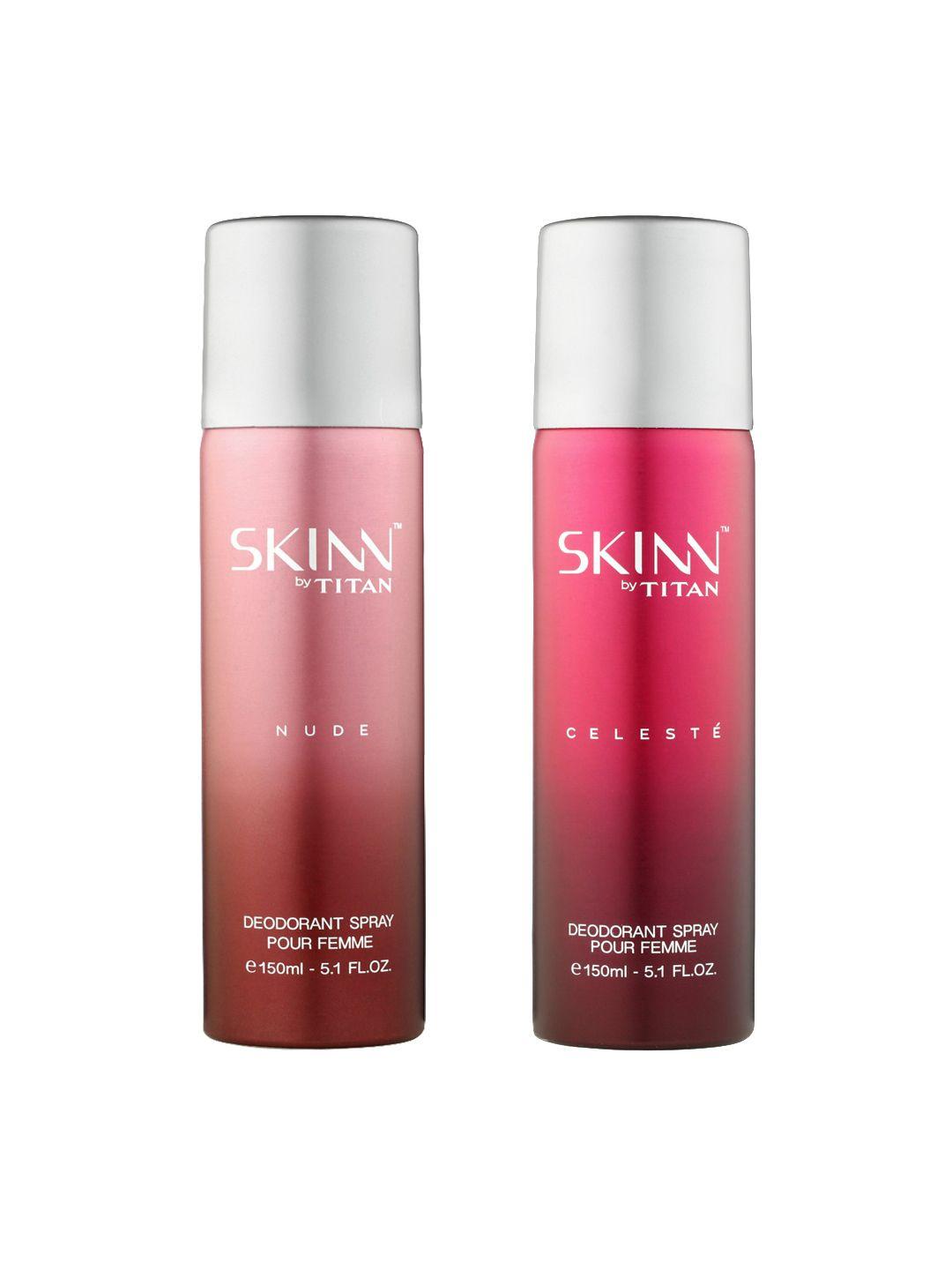skinn by titan women set of 2 deodorants