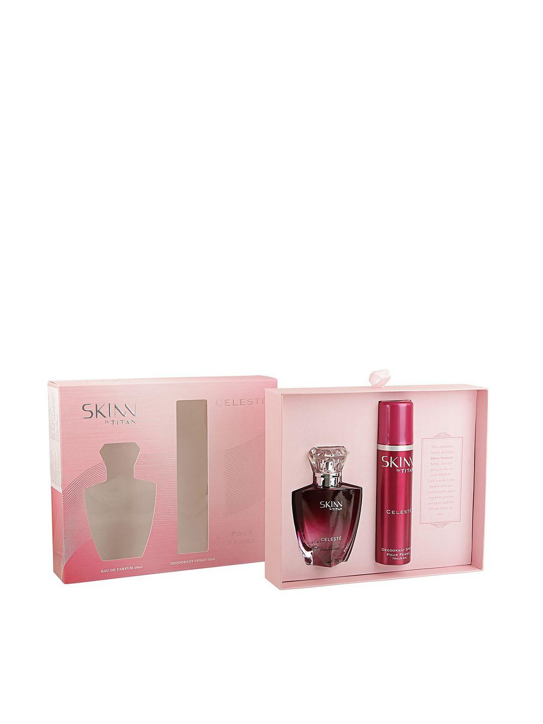 skinn by titan women pack of 2 celeste coffret fragrance gift set