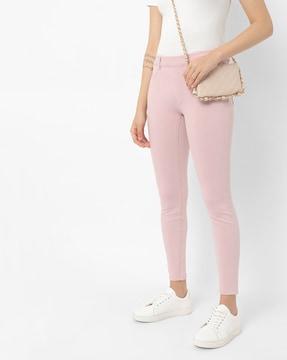 skinny pants with insert pockets