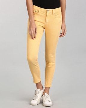 skinny ankle-length jeans