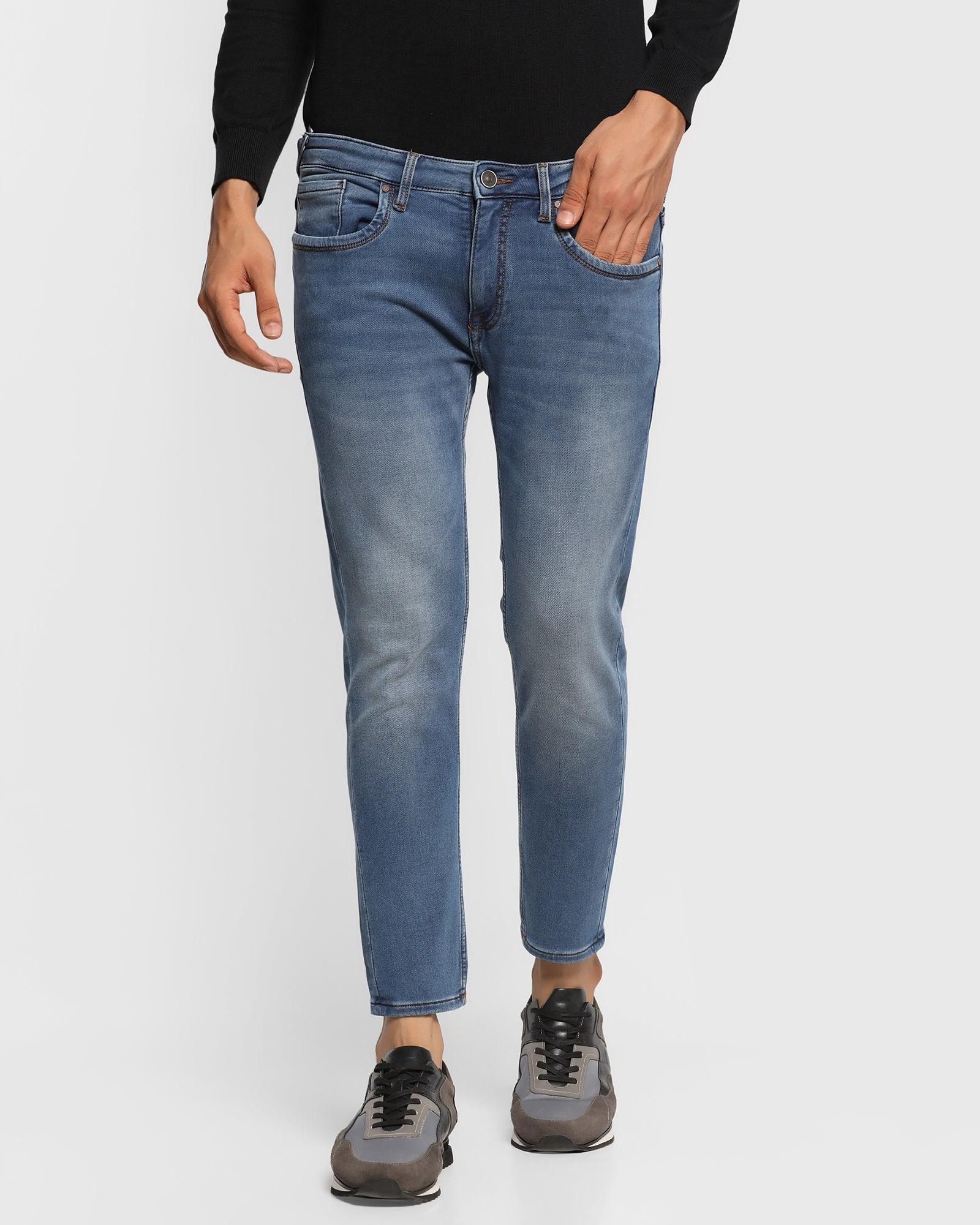 skinny cropped fiji fit mid indigo jeans - todd