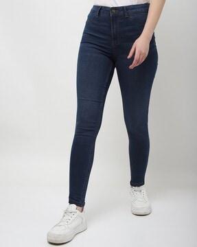 skinny fit ankle-length jeans