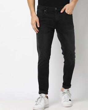 skinny fit ankle-length jeans