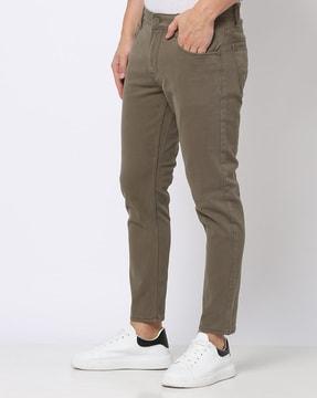 skinny fit ankle-length jeans