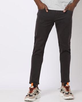 skinny fit ankle-length jeans