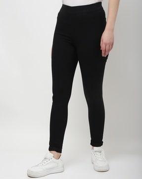 skinny fit ankle-length jeggings