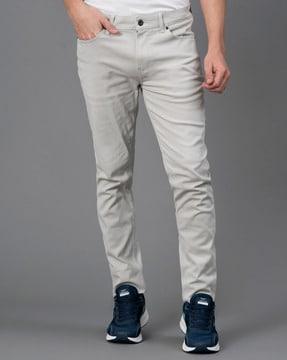 skinny fit jeans with 5-pocket styling