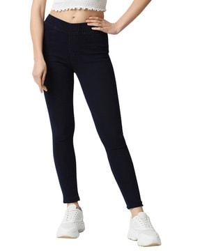 skinny fit jeans with elasticated waist