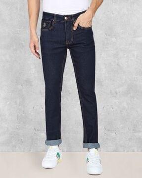 skinny fit jeans with insert pockets