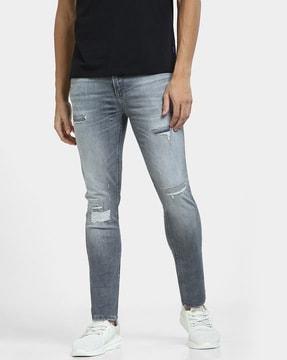 skinny fit jeans with insert pockets