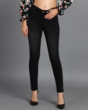 skinny fit jeans with insert pockets