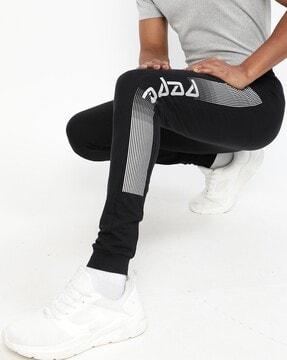 skinny fit joggers with zip pockets