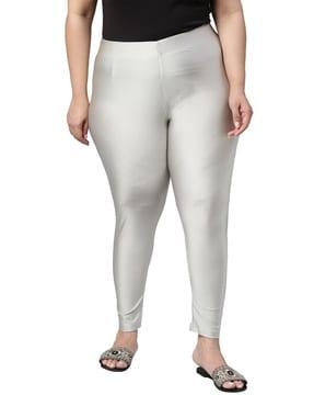 skinny fit leggings with elasticated waist