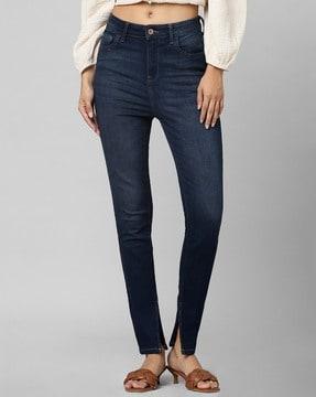 skinny fit lightly washed jeans